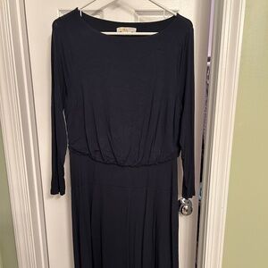Long Sleeve Navy Boden Jersey Dress